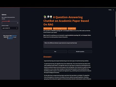 A Question-Answering ChatBot on Academic Paper Based On RAG Powered by Team HeiGenAI [Video]