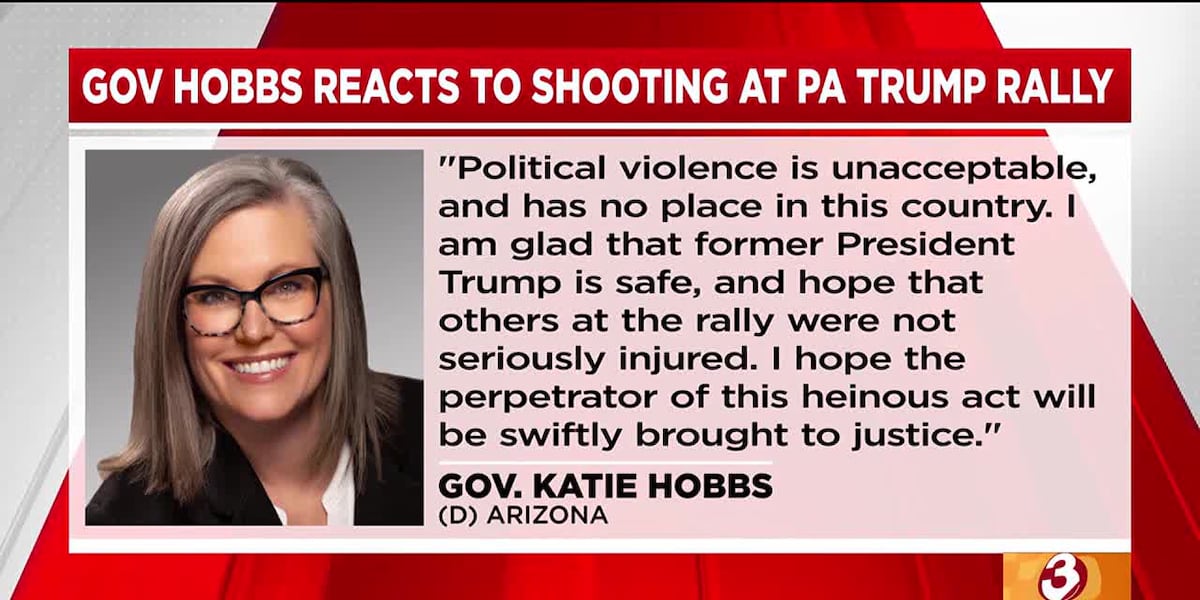 Arizona governor and senate candidate respond to Trump rally shooting [Video]