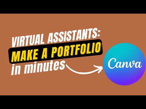 Create Your VA Portfolio in MINUTES! Free & Easy with Canva (Step-by-Step Guide) [Video]