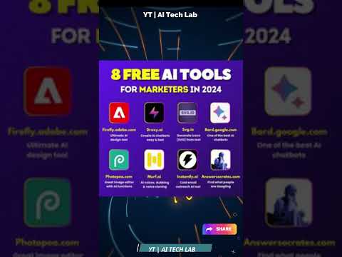 Top 8 Free AI Tools for Marketing in 2024  [Video]