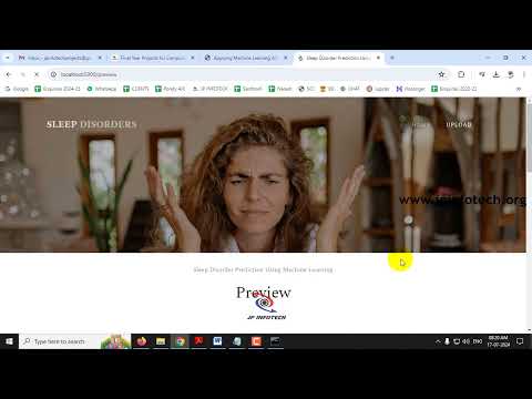 Sleep Disorder Prediction Using Machine Learning | Python Final Year Project 2024 |IEEE Project 2024 [Video]