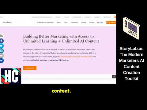 StoryLab.ai: The Modern Marketers AI Content Creation Toolkit [Video]