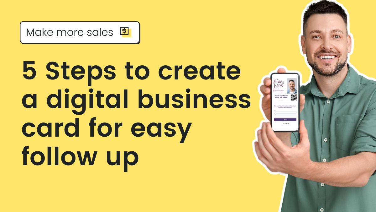 5 Steps to create a digital business card for easy follow up [Video]