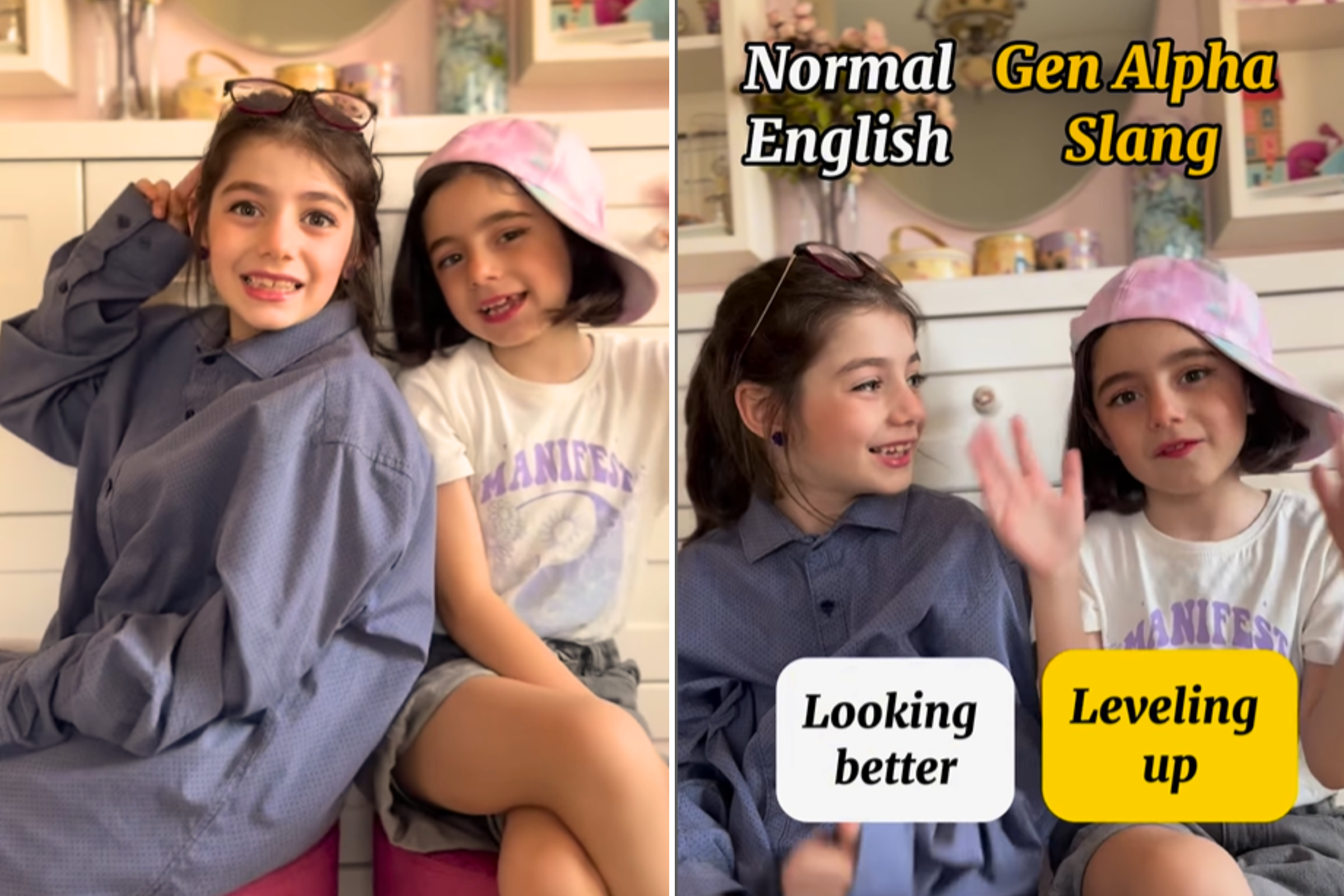 Gen Alpha Sisters Translate Youth Slang for Millennials: ‘New Language’ [Video]