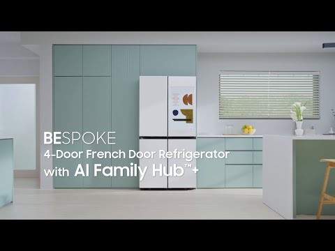 Bespoke 4-Door Refrigerator with AI Family Hub+ [Video]