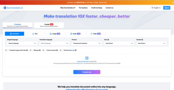 Doctranslate.io Reviews: Pricing & Software Features 2024 [Video]