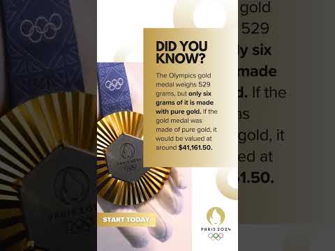 The Olympic Gold Medal Contains Only 6 gms Of Gold :flushed: [Video]