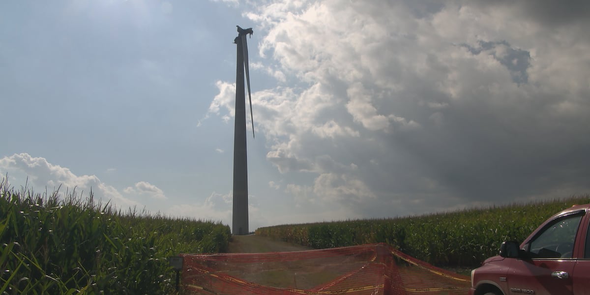 Wind turbine fire in Mechanicsville could cost farmer millions [Video]