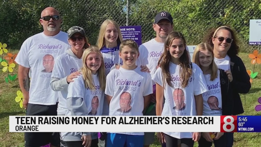 Orange teen raises funds for Alzheimers research in honor of grandfather [Video]