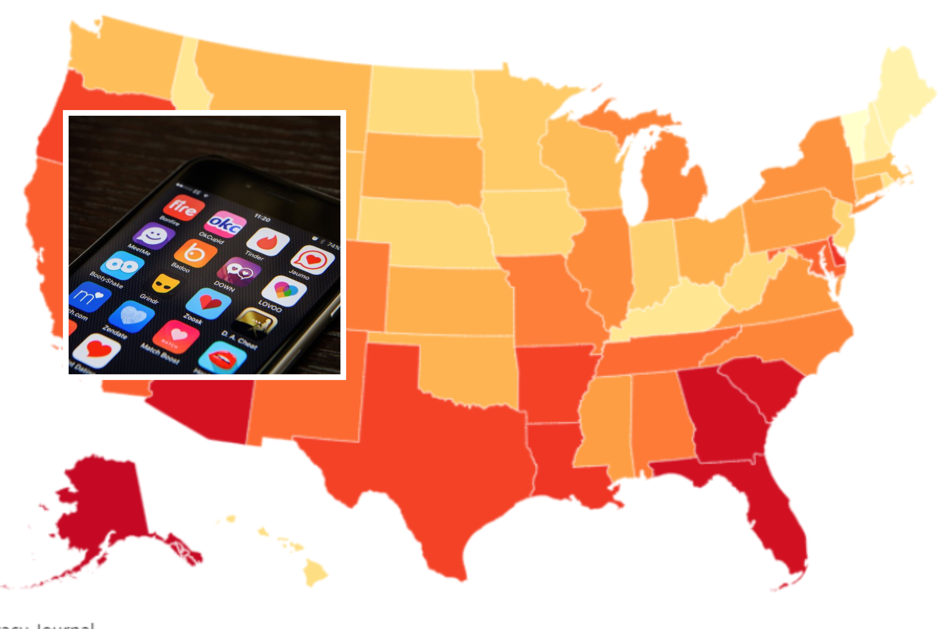 Map Shows the Most Dangerous States for Online Dating [Video]