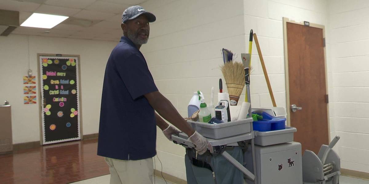 Going beyond the broom: How custodian Floyd Faulk makes a difference [Video]