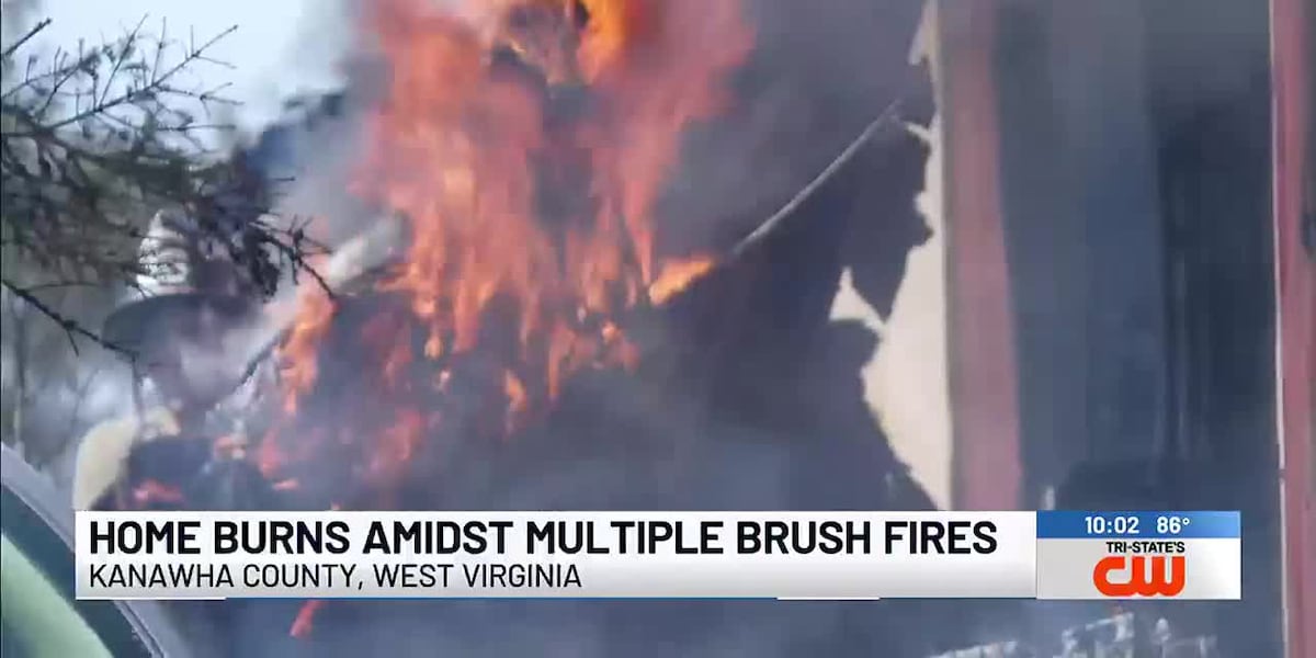 Home Burns Amidst Multiple Brush Fires [Video]