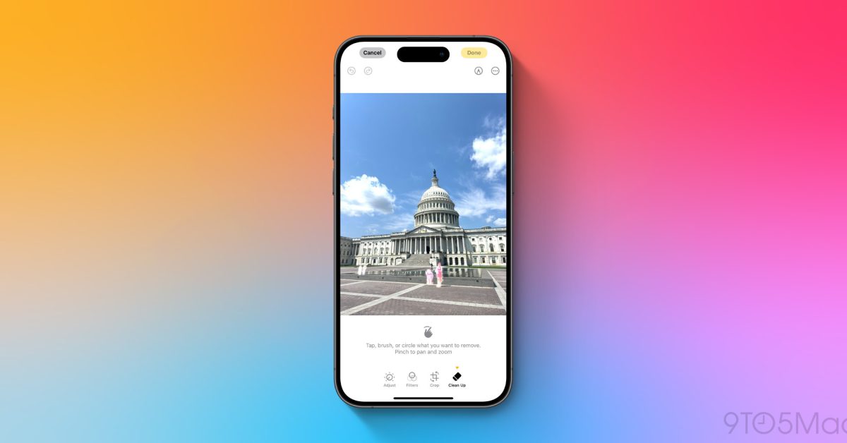 iOS 18.1 beta 3 lets you remove distractions from pictures with new ‘Clean Up’ feature [Video]