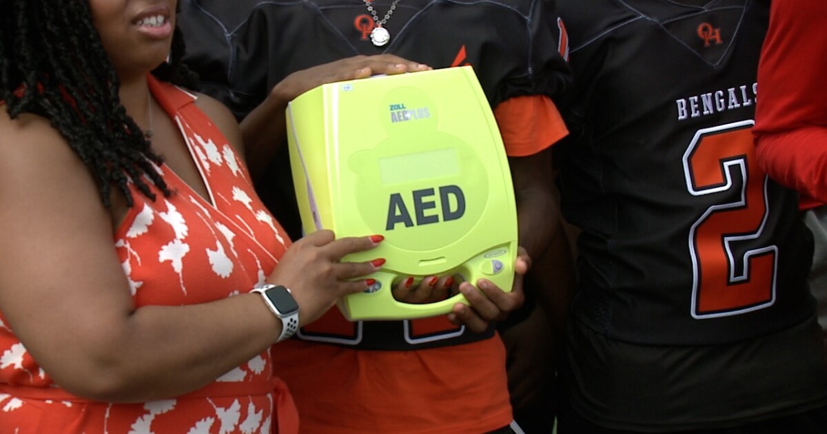 GRPS gets 3 new AEDs thanks to NFL [Video]