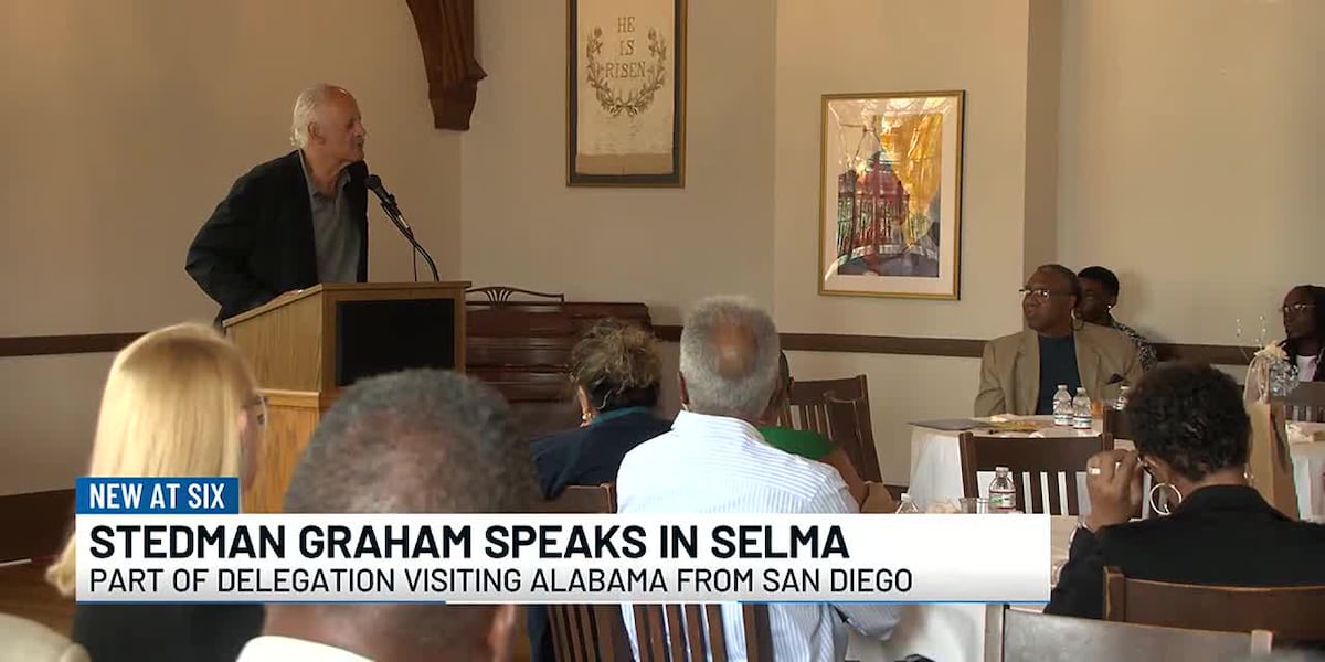 Stedman Graham speaks in Selma [Video]