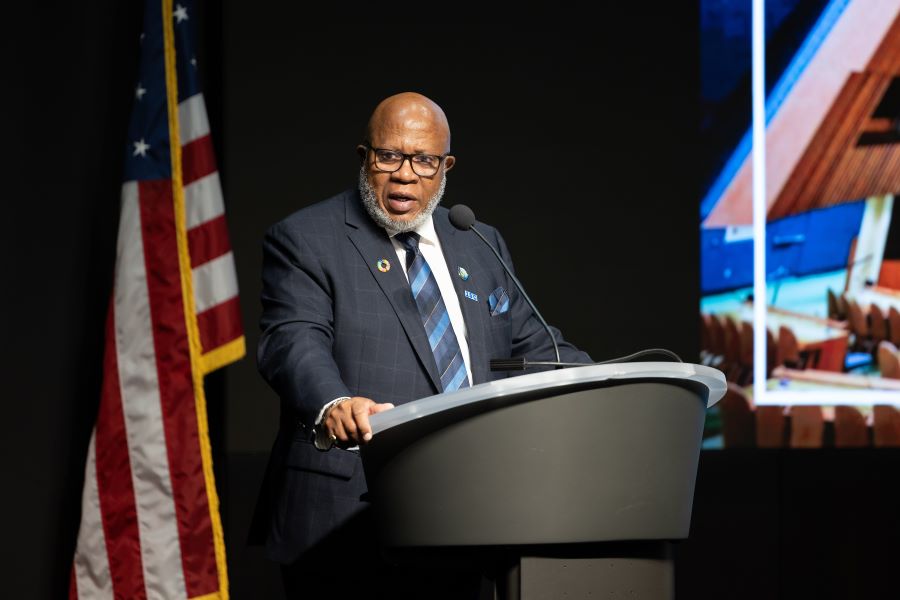 In FSU visit, President of U.N. General Assembly ponders climate, human rights and energy resources [Video]