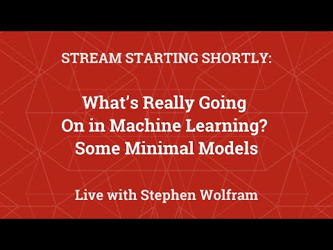 Stephen Wolfram Readings: What’s Really Going On in Machine Learning? Some Minimal Models [Video]