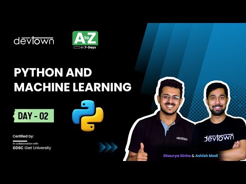 [LIVE] DAY 02 - Python and Machine Learning | COMPLETE in 7 - Days [Video]