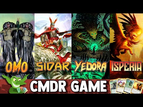 MTG Muddstah – Omo vs Sidar Jibari vs Yedora vs Isperia EDH / CMDR game play for Magic: The Gathering [Video]