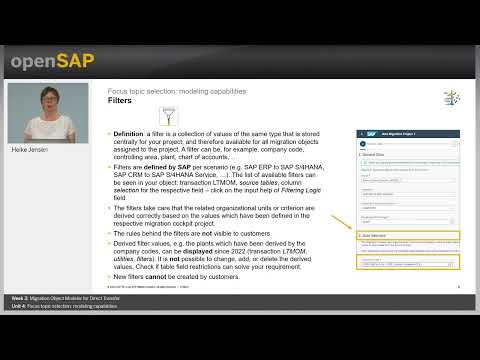 Focus topic selection: modeling capabilities – W3U4 – Migrating Data to SAP S/4HANA Cockpit [Video]