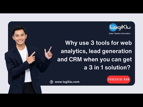 Why use 3 tools for web analytics, lead generation and CRM when you can get a 3 in 1 solution? [Video]