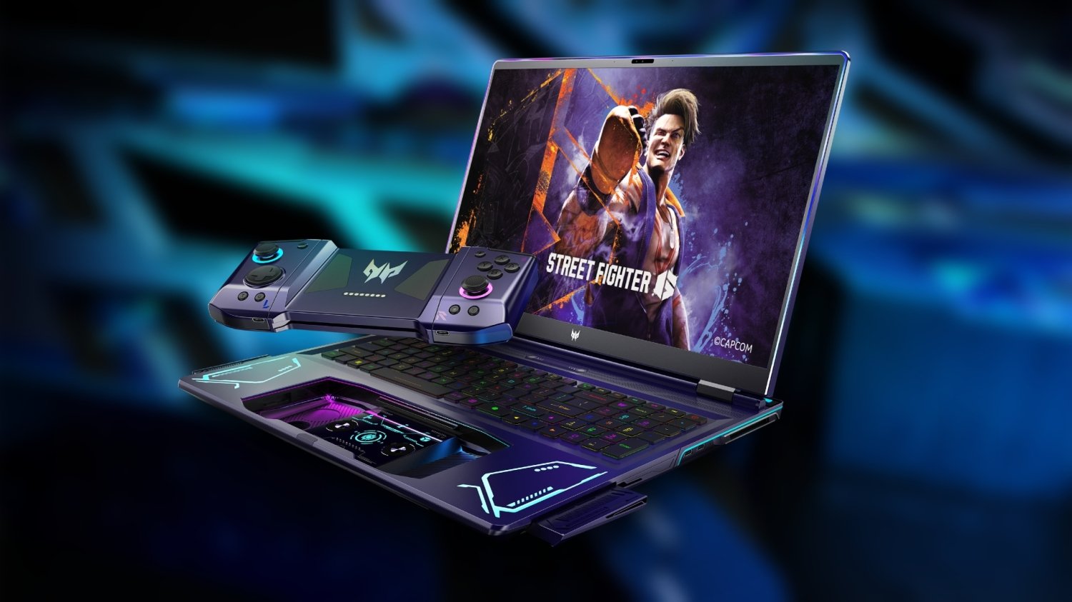 Acer’s Project DualPlay gaming laptop has a hidden controller under the trackpad [Video]