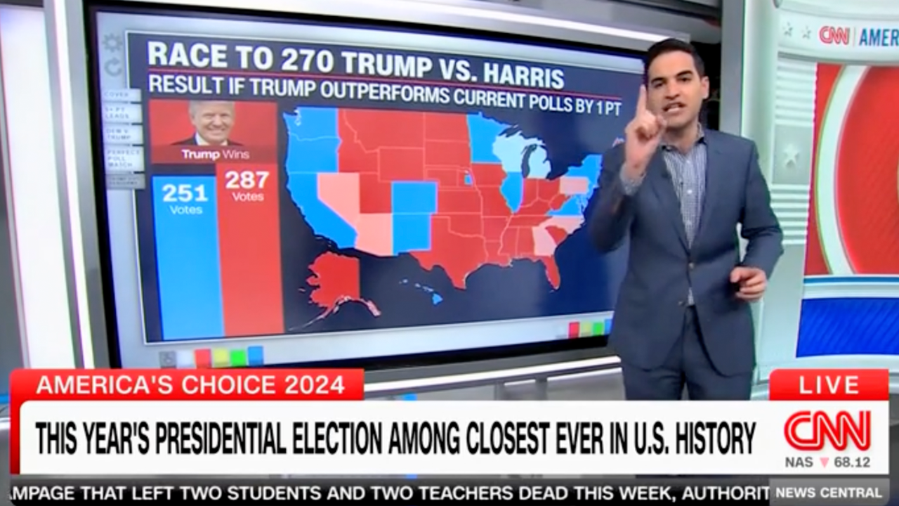 CNN data guru declares Trump will win White House if he outperforms current polling by one point [Video]