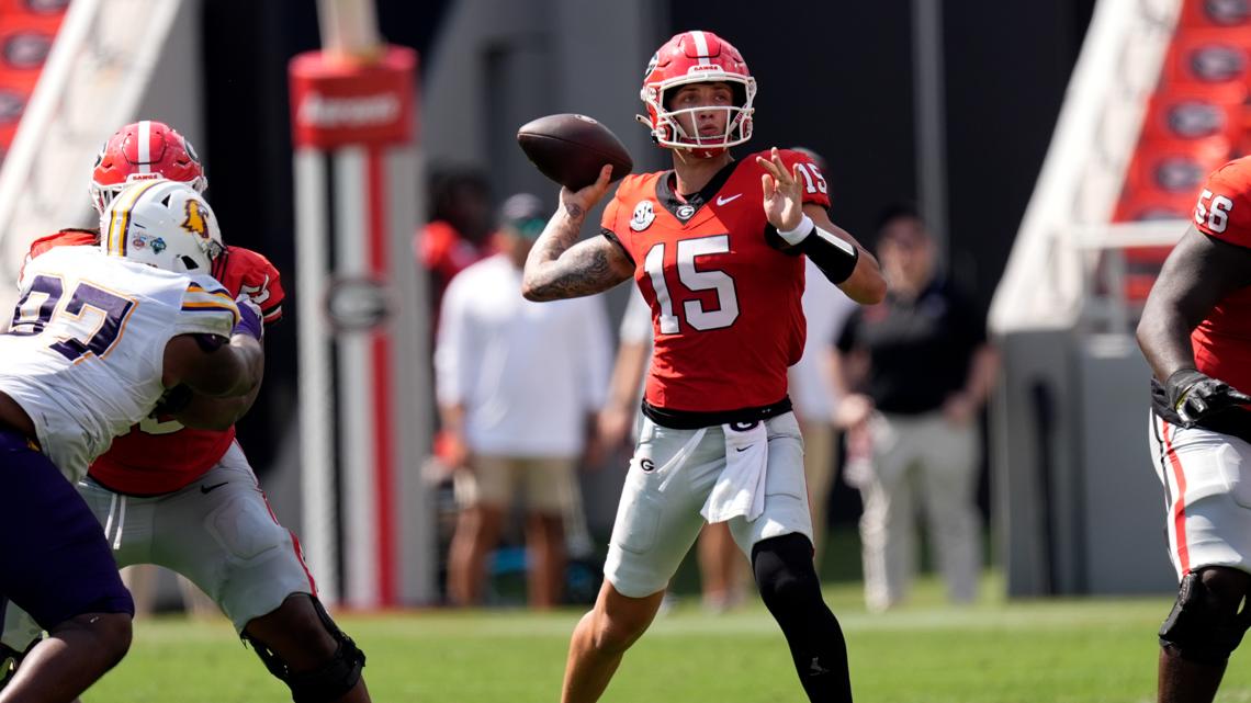 Georgia beats Tennessee Tech 48-3 [Video]