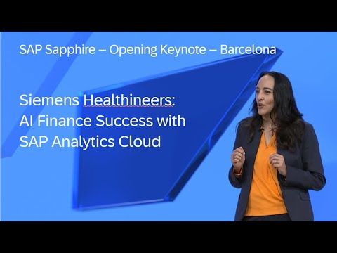 Siemens Healthineers: AI Finance Success with SAP Analytics Cloud | SAP Sapphire 2024 [Video]