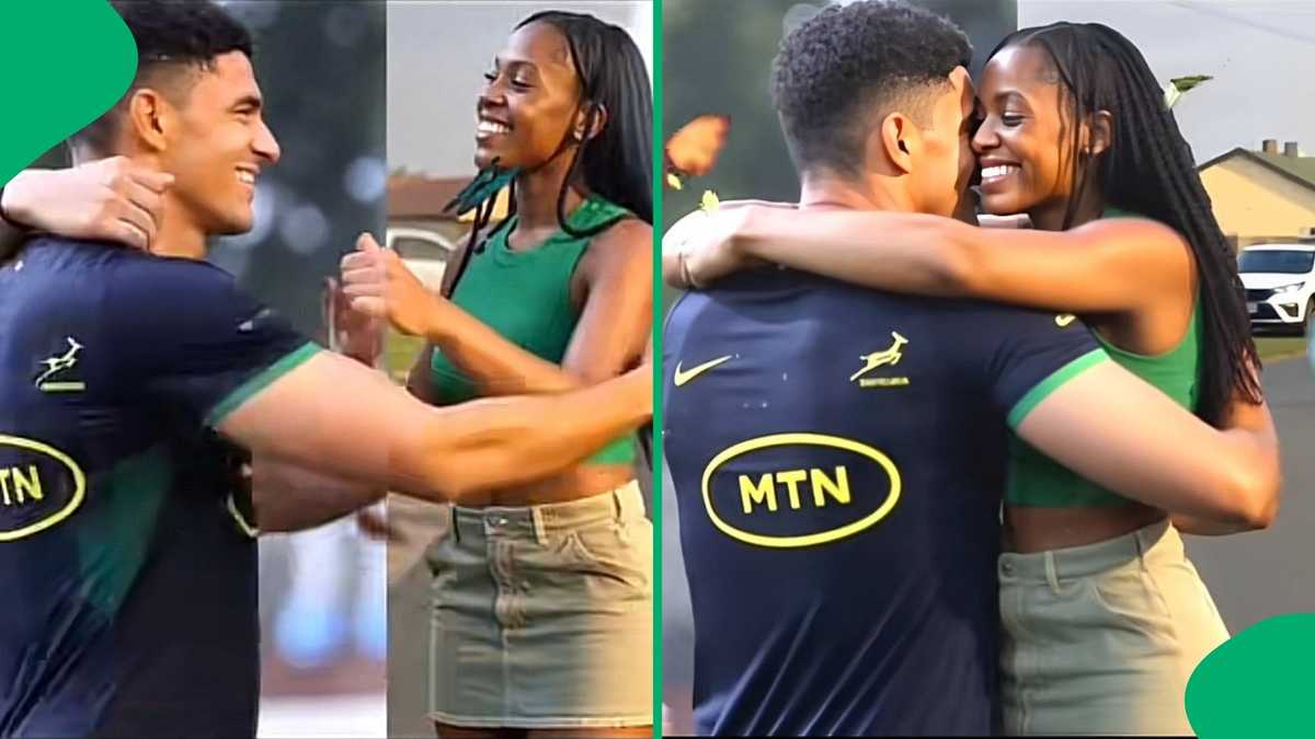 This Lowkey Feels Illegal: Netizens Amused by AI Video of Lady Hugging Sacha Mngomezulu