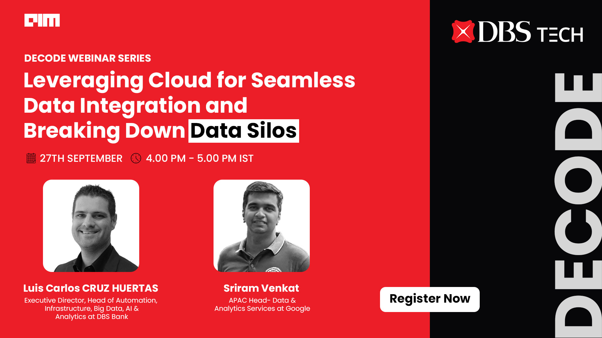 The DECODE Webinar is Back: Leveraging Cloud for Seamless Data Integration and Breaking Down Data Silos [Video]