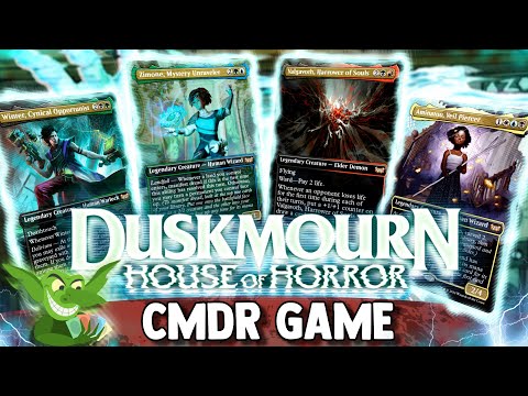 MTG Muddstah – Winter vs Zimone vs Valgavoth vs Aminatou Duskmourn House of Horror Precon Game [Video]