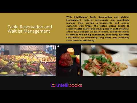 Innovative New Features from Intellibooks to Revolutionize Restaurant Management [Video]