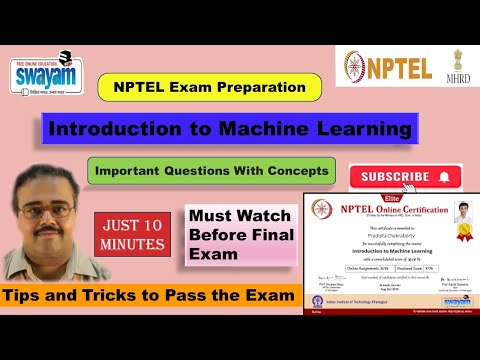 Introduction to Machine Learning NPTEL Exam Preparation 2024 | How to Prepare for Machine Learning [Video]