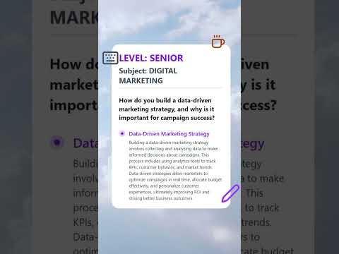 ow Do You Build a Data-Driven Marketing Strategy? | Senior-Level Marketing Insights [Video]