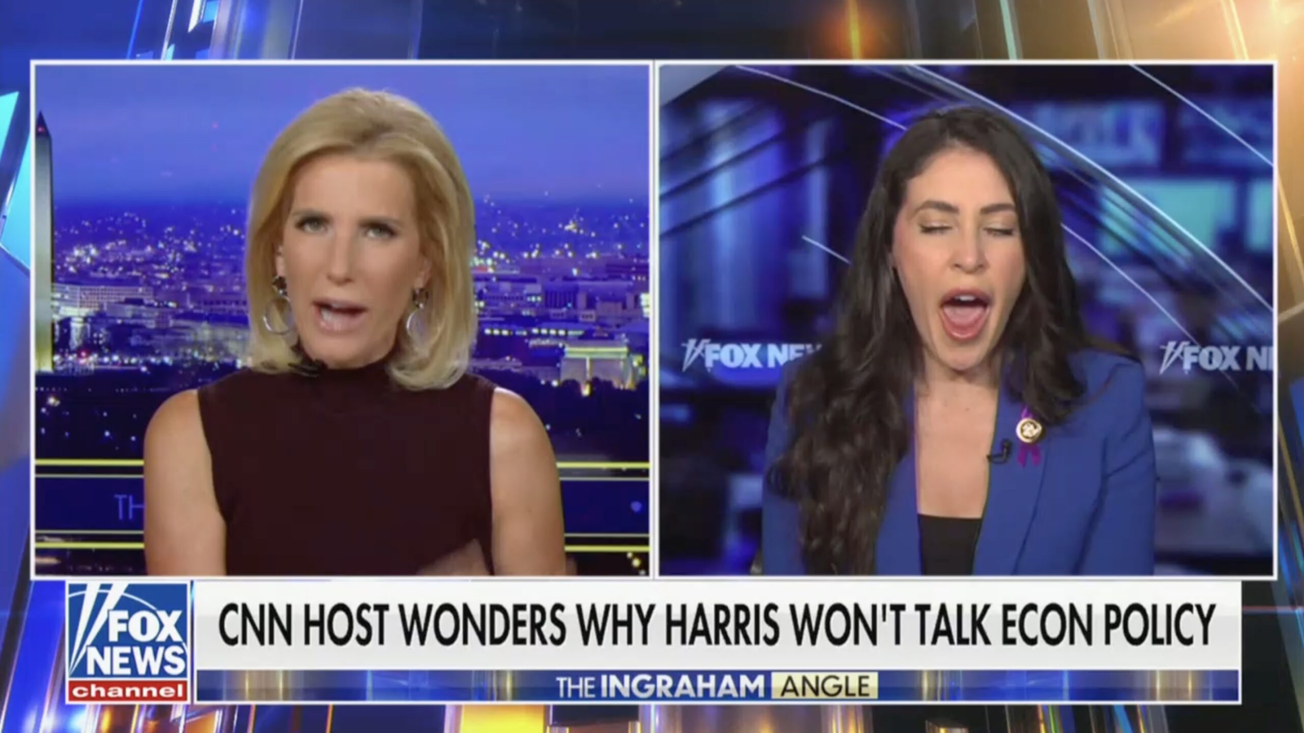 Congresswoman Lets Out Massive Yawn As Laura Ingraham Rants About Kamala Harris [Video]