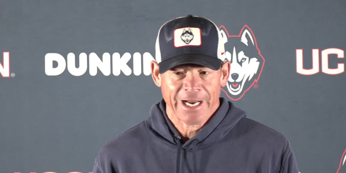 UConns football coach doesnt listen to expansion rumors [Video]