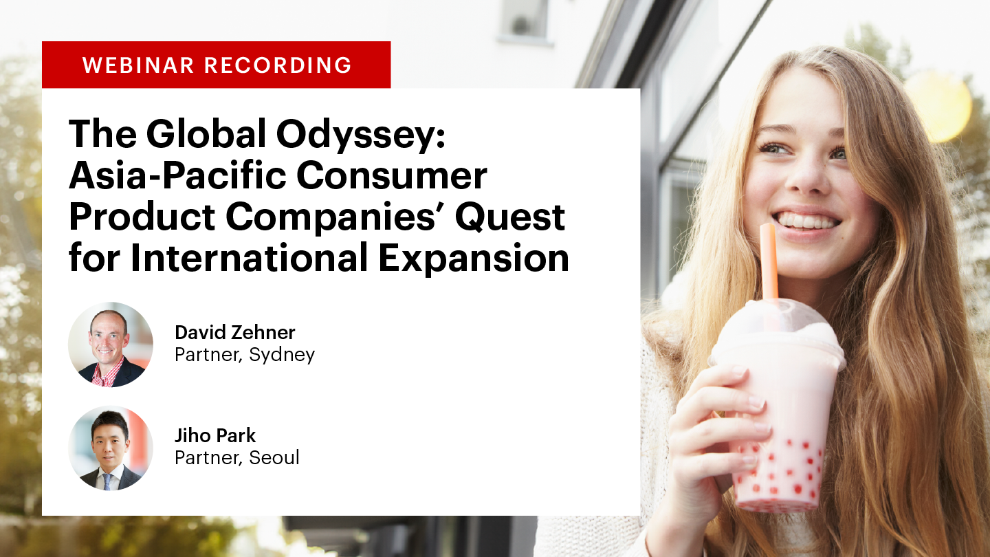 Asia-Pacific Consumer Product Companies’ Quest for Global Expansion [Video]