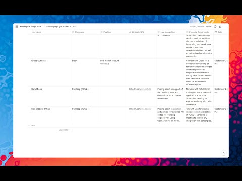 screen to CRM: AI looks at your screen and enriches your CRM automatically (salesforce, notion …) [Video]