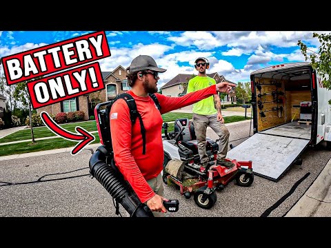 CHALLENGE ACCEPTED! Battery Powered LAWN CARE Setup, Put To The TEST! [Video]