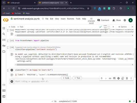 Sentiment Analysis with Hugging Face Transformers pipeline [Video]