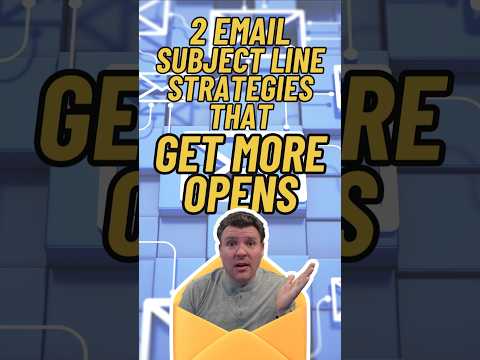 2 Email Subject Like Strategies to Get More Opens! 📬📬📬 [Video]