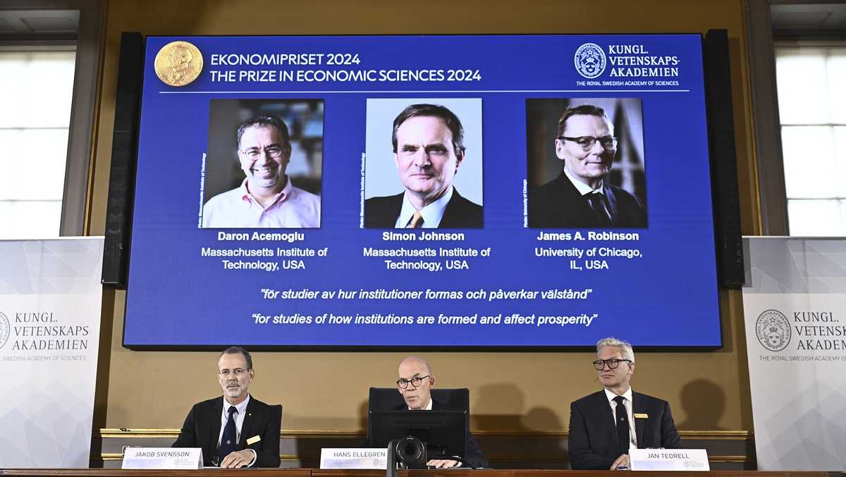 Nobel economics prize is awarded for research into how poor institutions affect countries’ success [Video]