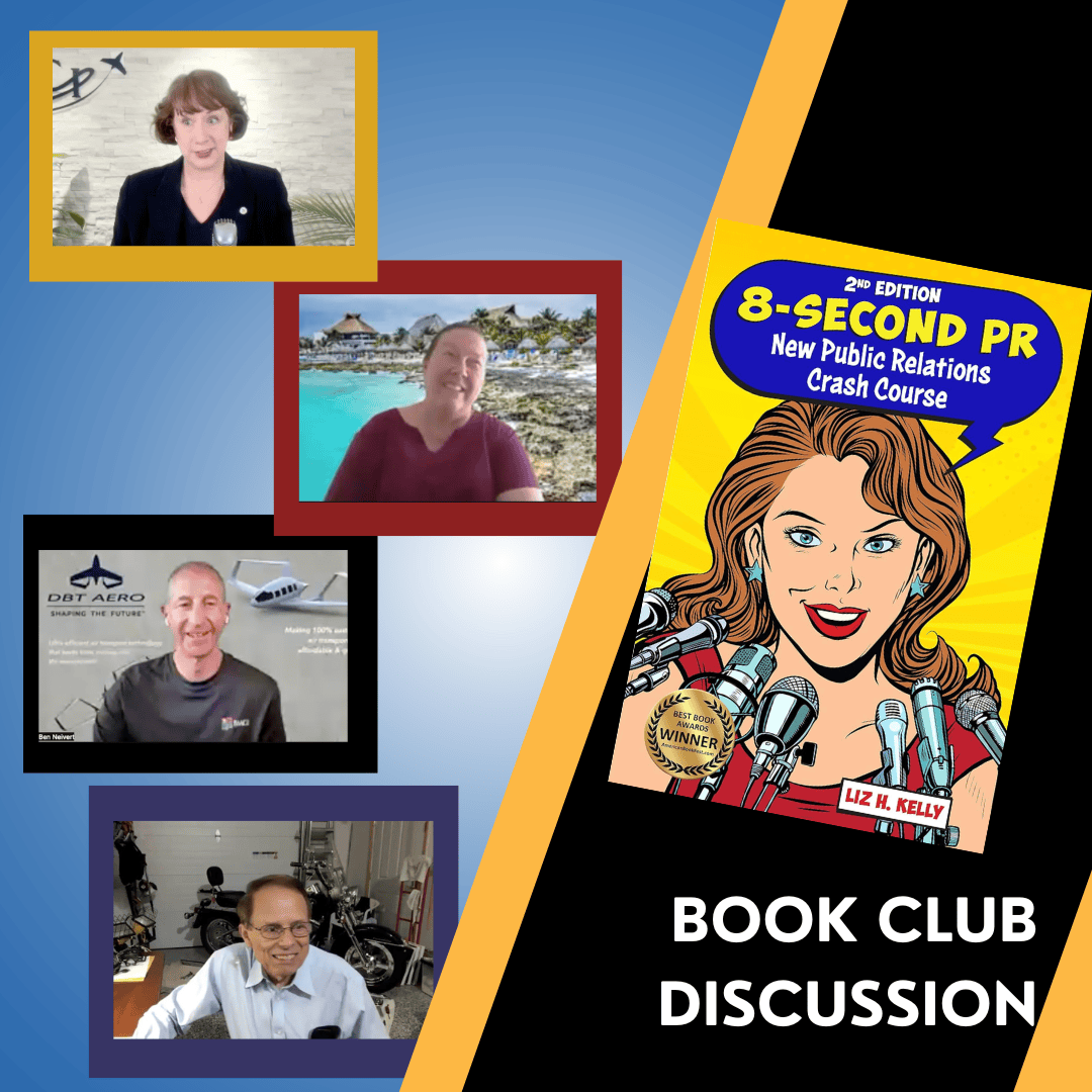 Book Club Discussion – 8 Second PR by Liz H. Kelly [Video]