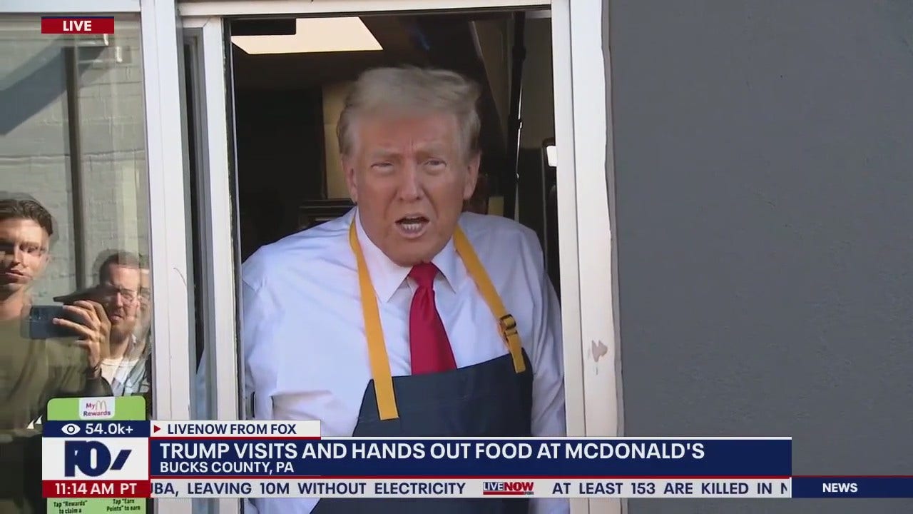 Trump workers the fryers at McDonald’s [Video]