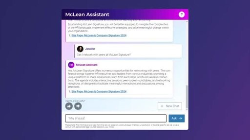 McLean & Company Announces Launch of New AI-Powered HR Assistant to Enable Enhanced Member Experience and Content Discovery [Video]