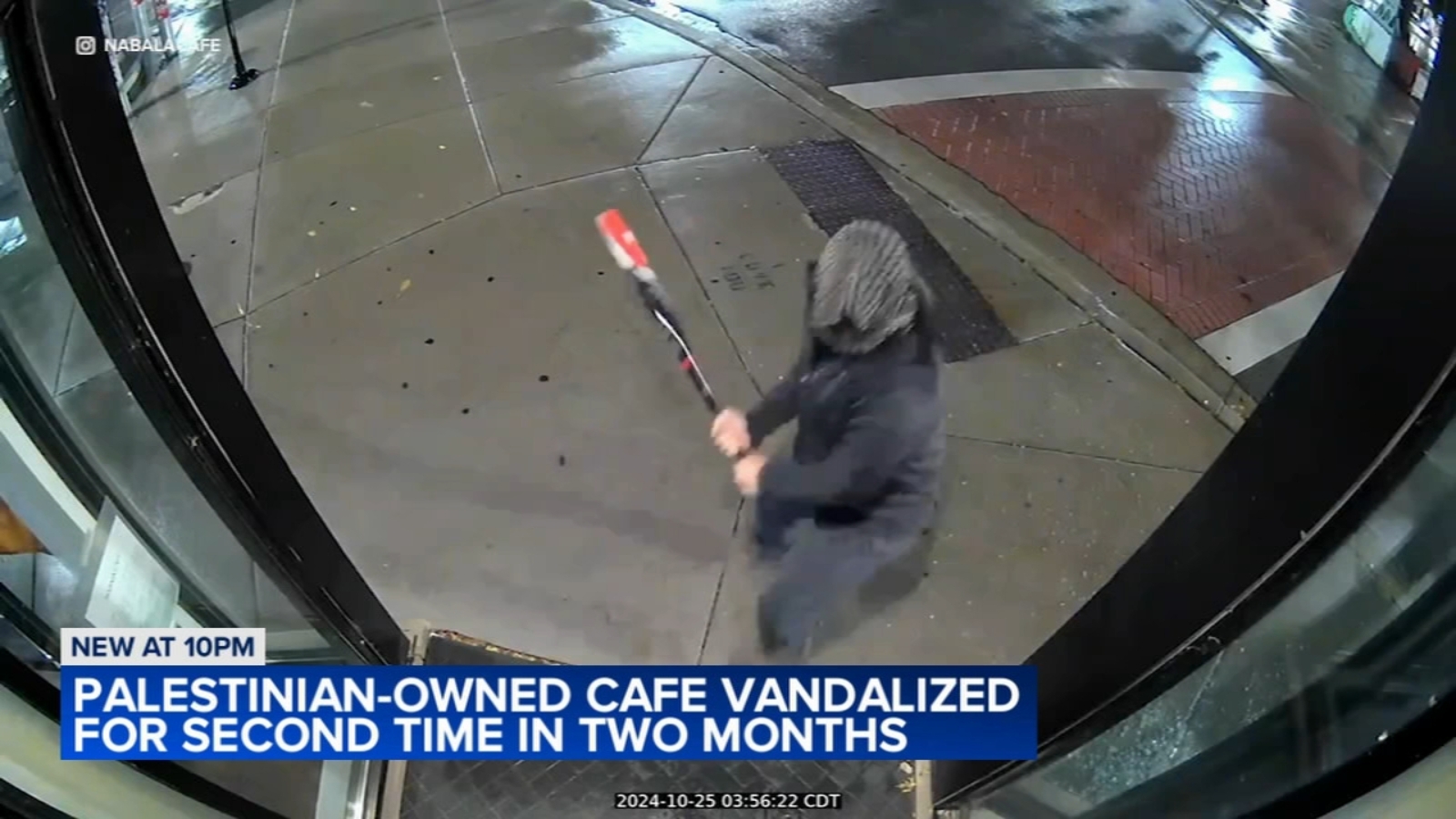 Chicago crime: Palestinian-owned Nabala Cafe vandalized twice on North Broadway in Uptown, owner and police say [Video]