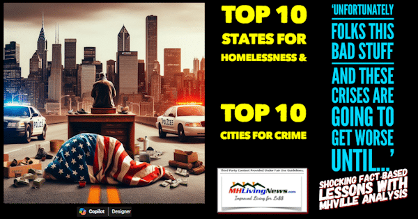 Top 10 States for Homelessness & Top 10 Cities for Crime  Unfortunately Folks This Bad Stuff and These Crises are Going to Get Worse Until Shocking Fact-Based Lessons with MHVille Analysis [Video]