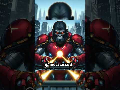 Iron Man Transform to Gorilla ☄️🔥  #ai #aistory #batman #lion #fyp #foryou  [Video]