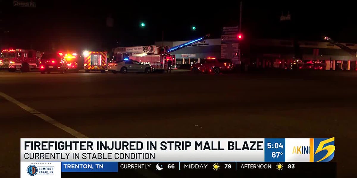 Memphis firefighter seriously burned in strip mall blaze [Video]